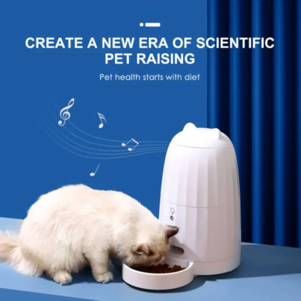 Automatic Music Cat Feeder for small animal Food Wi-Fi Enabled Smart Pet Feeder